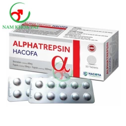 Alphatrepsin Hacofa - Hỗ trợ giảm sưng đau, phù nề do viêm
