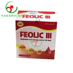 Feolic III Viheco - Giúp bổ sung sắt, acid folic cho cơ thể