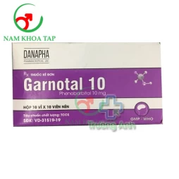 Garnotal 10mg Danapha - Thuốc trị bệnh động kinh, phòng co giật