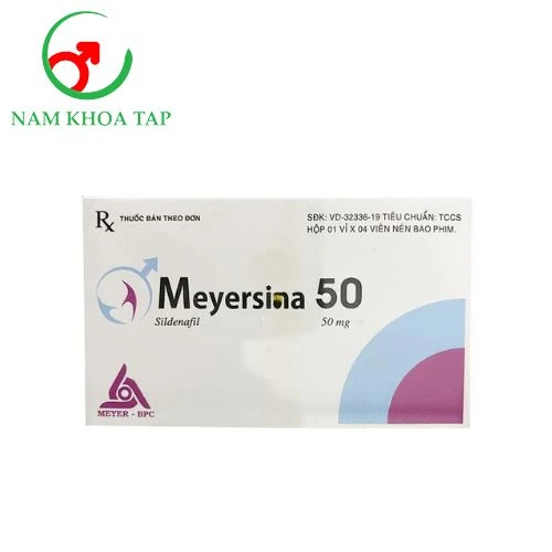 Meyersina 50mg - Hỗ trợ điều trị các rối loạn cương dương