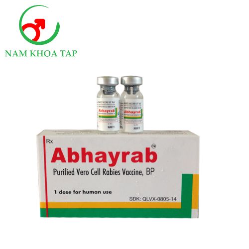 Abhayrab 0,5ml HBI - Tạo miễn dịch chủ động chống lại virus dại