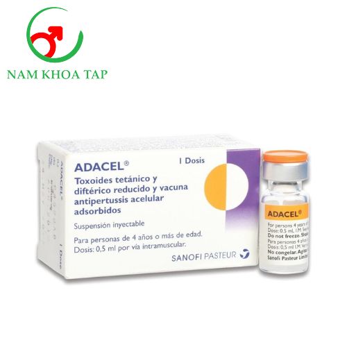 Adacel 0.5ml Sanofi Pasteur - Vắc xin phòng các bệnh bạch hầu - ho gà - uốn ván