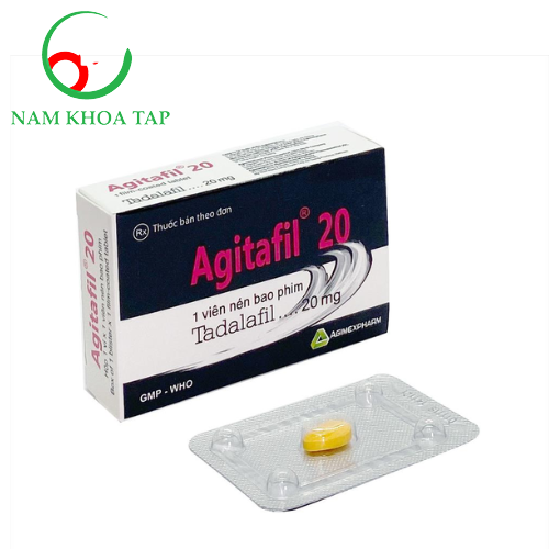Agitafil 20mg Agimexpharm - Thuốc trị rối loạn cương dương tối ưu