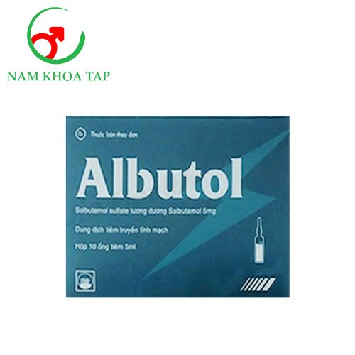 Albutol 5mg Pymepharco - Điều trị cơn hen suyễn nặng