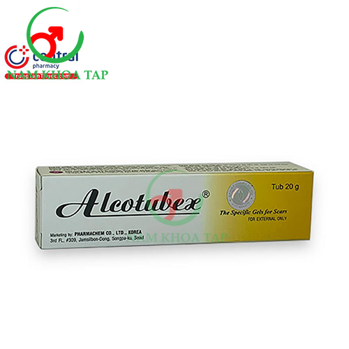 Alcotubex 20g - Giúp hỗ trợ điều trị sẹo lồi hiệu quả