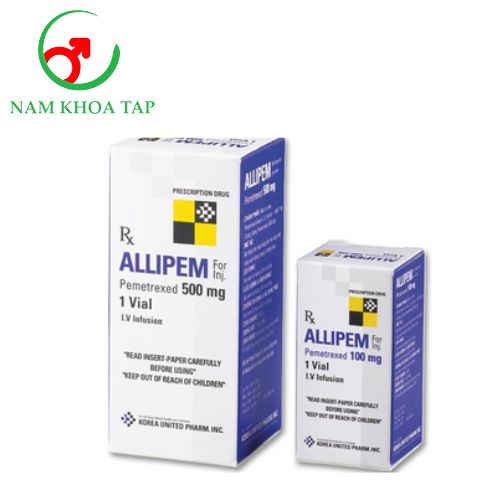 Allipem 100mg Korea United Pharm - Điều trị ung thư phổi không phải tế bào nhỏ