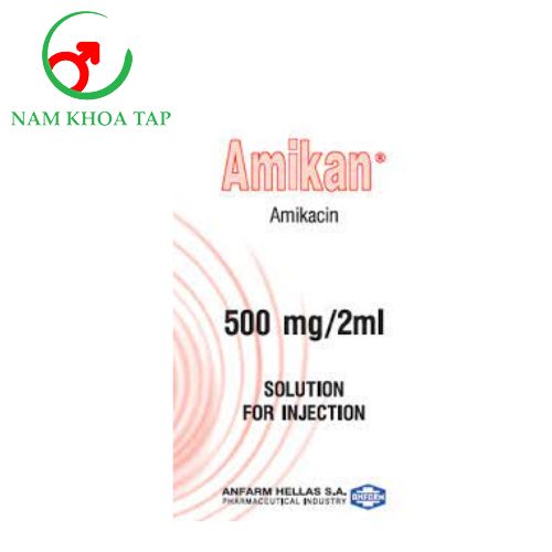 Amikan 500mg/2ml Anfarm - Dùng để điều trị nhiễm khuẩn nặng