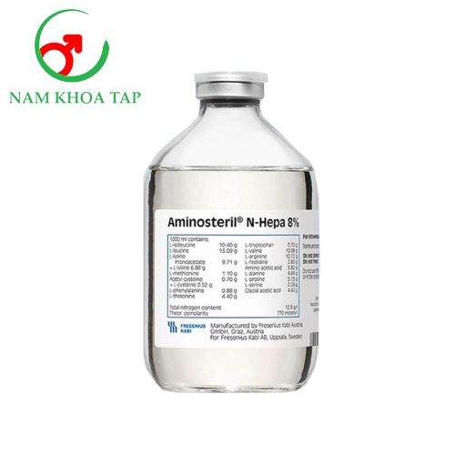 Aminosteril N Hepa 8% 250ml - Cung cấp protein và chất dinh dưỡng cho cơ thể