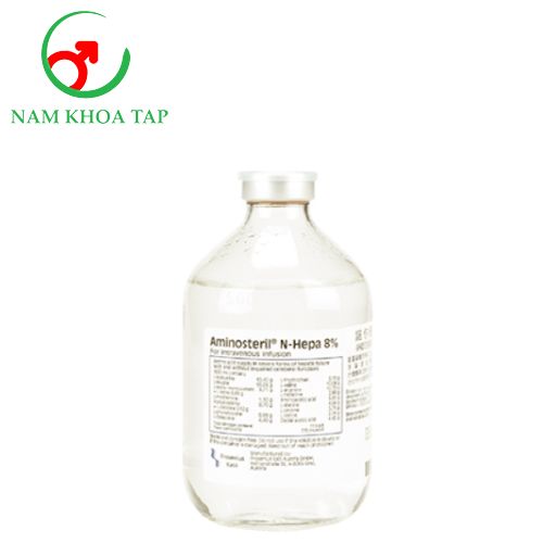 Aminosteril N Hepa 8% 500ml - Hỗn hợp các acid amin với tác dụng cung cấp đạm nuôi dưỡng cơ thể