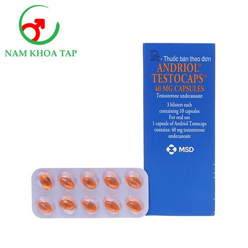 Andriol Testocaps - Thuốc bổ sung testosterone ở nam giới