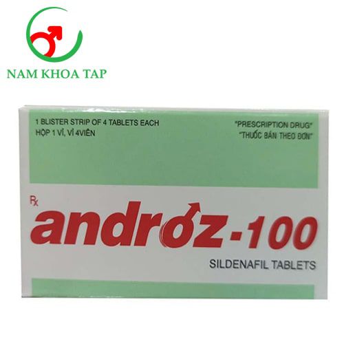 Androz 100 - Thuốc điều trị rối loạn cương dương ở nam giới của Ấn Độ