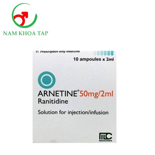 Arnetine 50mg/2ml Medochemie - Điều trị bệnh viêm loét dạ dày