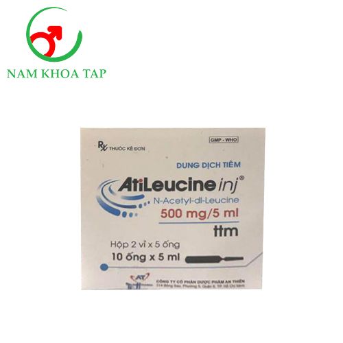Atileucine inj 500mg/5ml An Thiên - Điều trị chóng mặt