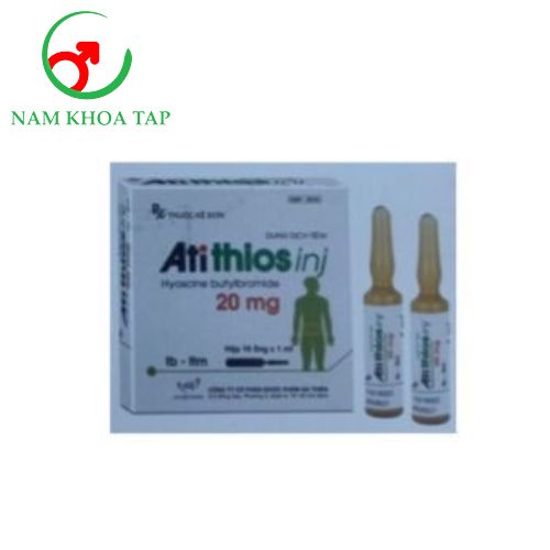 Atithios inj 20mg/1ml An Thiên - Chống co thắt cơ, hỗ trợ giảm đau do co thắt rất hiệu quả
