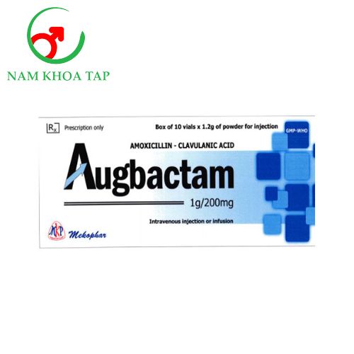 Augbactam 1g/200mg Mekophar - Điều trị trong thời gian ngắn các trường hợp nhiễm khuẩn