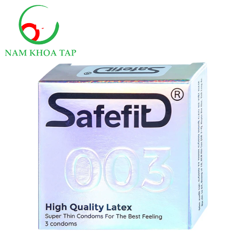 Bao cao su Safefit 003 S52 (3 cái) - Bao cao su thành phần tự nhiên