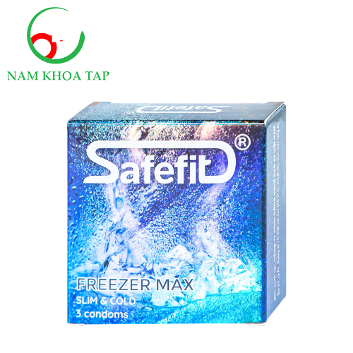 Bao cao su Safefit Freezer Max S52 (3 cái) - Bao cao su mát lạnh ngừa xuất tinh sớm