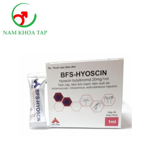 BFS-Hyoscin 20mg/1ml CPC1 - Điều trị co thắt đường tiêu hóa hoặc niệu sinh dục