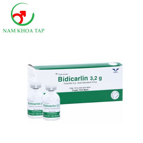 Bidicarlin 3,2g Bidiphar - Được chỉ định để điều trị nhiễm trùng nặng