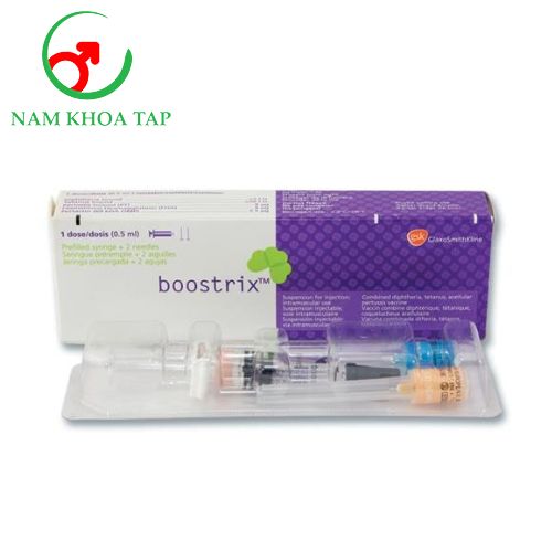 Boostrix 0,5ml GlaxoSmithKline Pharmaceuticals Ltd - Vắc xin 3 trong 1 được chỉ định phòng ngừa 3 bệnh bạch hầu, uốn ván và ho gà