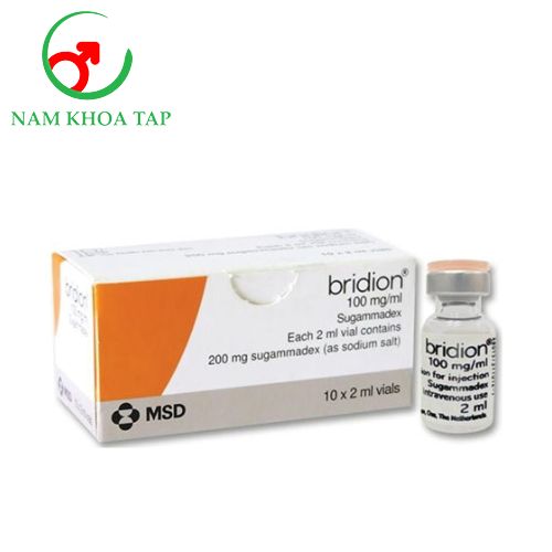 Bridion 100mg/ml (lọ 2ml) N.V. Organon - Hóa giải phong bế thần kinh cơ