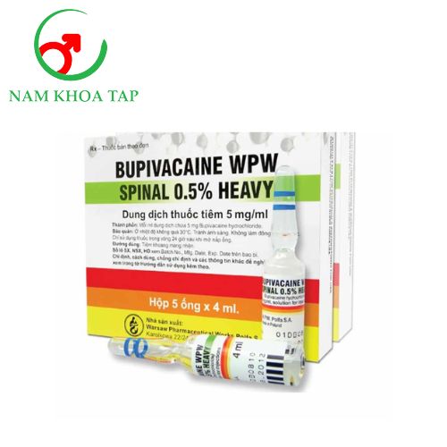 Bupivacaine wpw spinal 0,5% Heavy Warsaw Pharmaceutical Works Polfa - Thuốc gây tê cục bộ