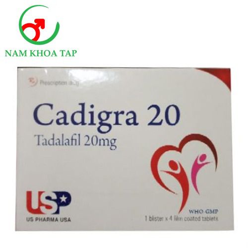 Cadigra 20 - Thuốc điều trị rối loạn cương dương của Cagipharm