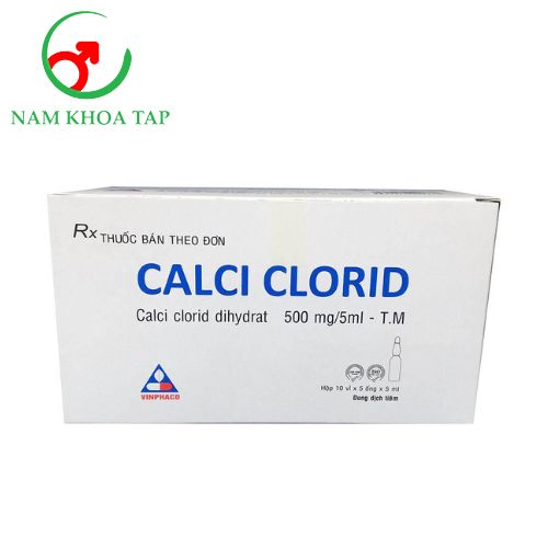 Calci Clorid Vinphaco - Điều trị cho các bệnh nhân thiếu hụt Calci