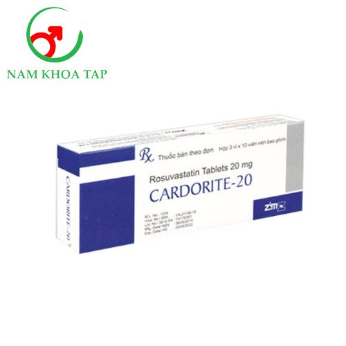 Cardorite-20 Zim Laboratories - Hạn chế tăng cholesterol máu