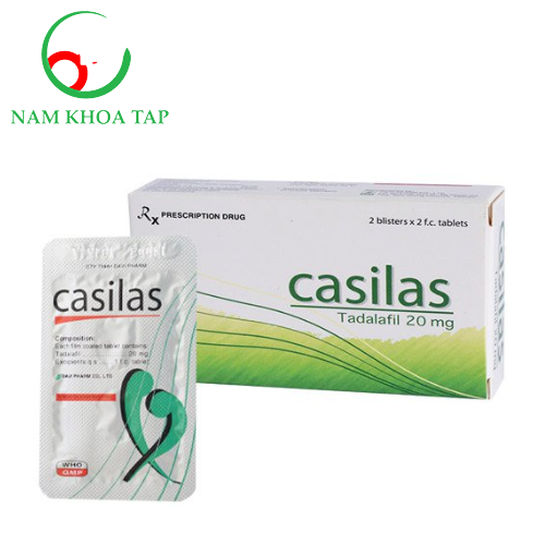 Casilas 20mg Davipharm - Thuốc điều trị rối loạn cương dương