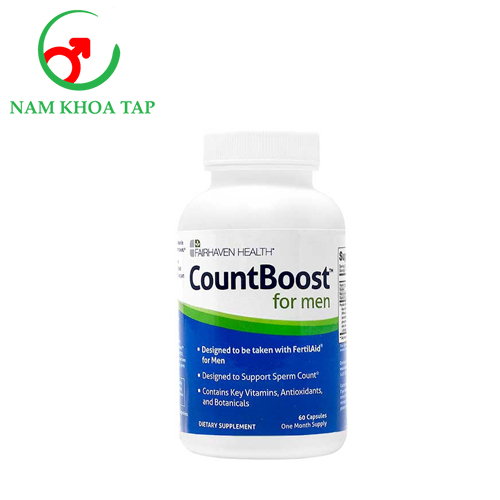 CountBoost for Men - Giúp tăng số lượng và chất lượng tinh trùng