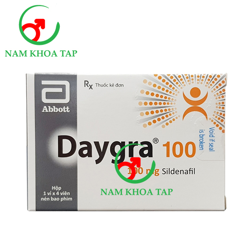 Daygra 100 - Thuốc điều trị rối loạn cương dương ở nam giới hiệu quả