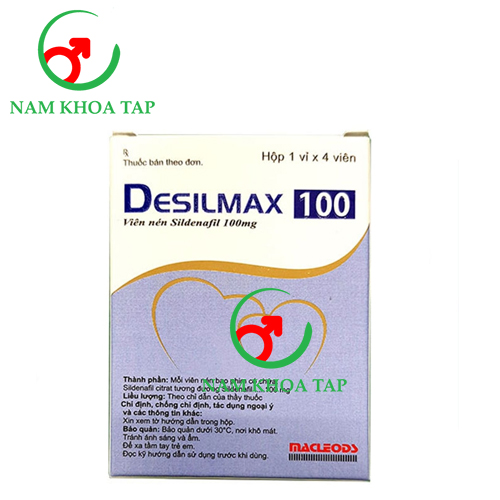 Desilmax 100 - Thuốc điều trị rối loạn cương dương ở nam giới