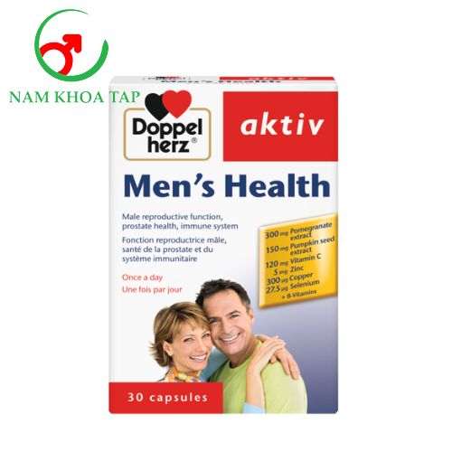 Doppelherz aktiv Men's Health Queisser Pharma - Hỗ‌ ‌trợ‌ ‌điều‌ ‌trị‌ ‌phục hồi và cải thiện chức năng của thận