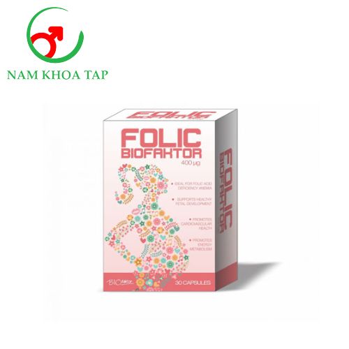 Folic Biofaktor 400mcg - Bổ sung acid folic cho phụ nữ mang thai, và người cần bổ sung sắt