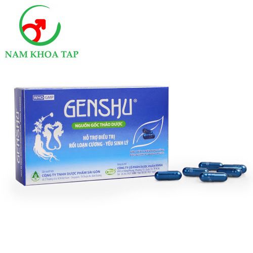 Genshu - Hỗ trợ điều trị rối loạn cương dương, yếu sinh lý của Sagophar