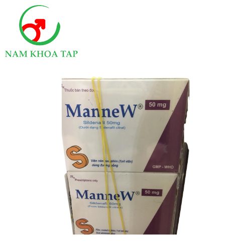 Mannew 50mg Armephaco - Hỗ trợ điều trị rối loạn cương dương, suy giảm sự ham muốn