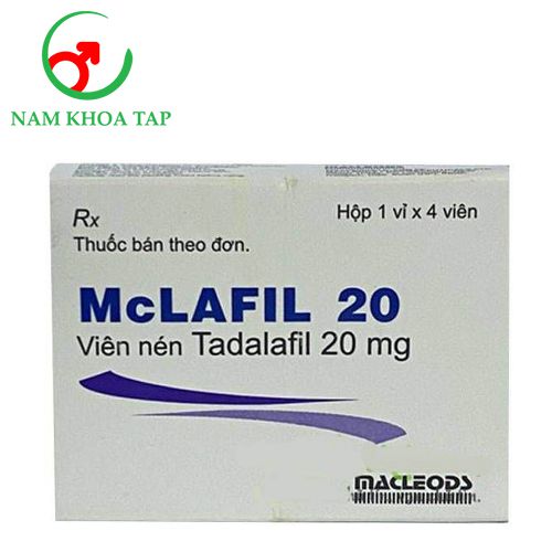 McLafil 20mg - Thuốc điều trị rối loạn cương dương hiệu quả của Ấn Độ
