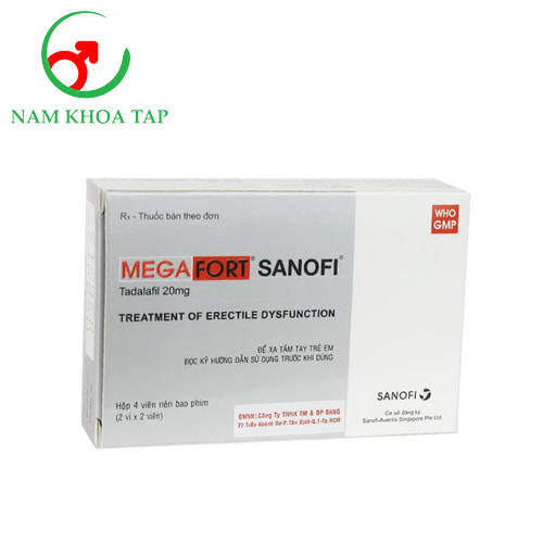Megafort Sanofi - Thuốc điều trị yếu sinh lý, rối loạn cương dương