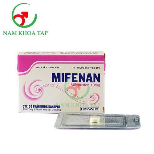 Mifenan 10mg Danapha - Thuốc tránh thai khẩn cấp hiệu quả