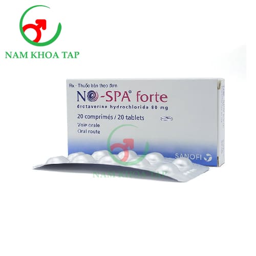 No-spa forte 80mg Sanofi - Thuốc điều trị co thắt cơ trơn