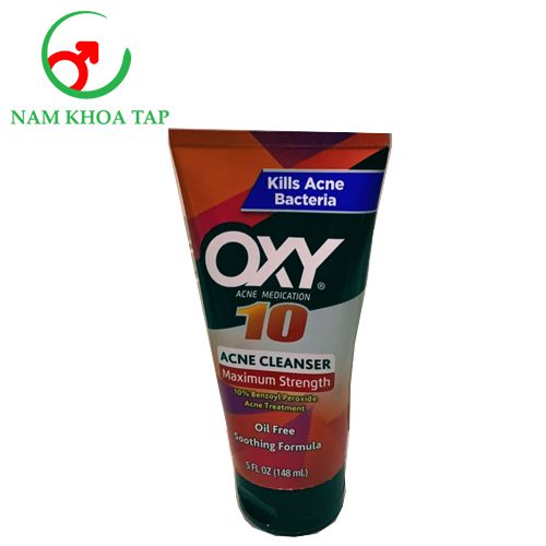 Oxy 10 - Sữa rửa mặt điều trị mụn dành cho nam