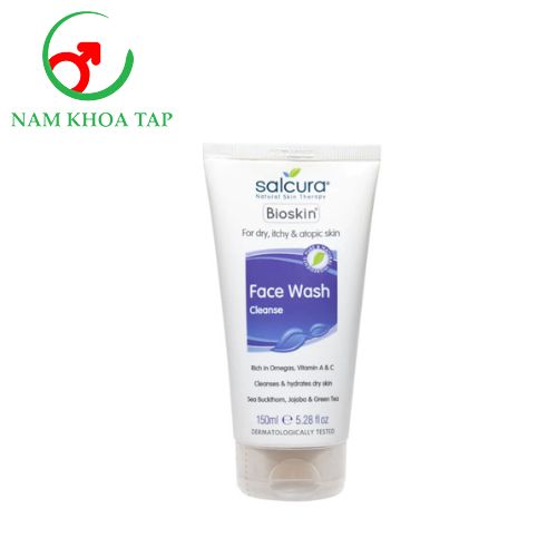 Salcura Bioskin Face Wash Cleanse 150ml - Sữa rửa mặt giúp làm sạch da hàng ngày