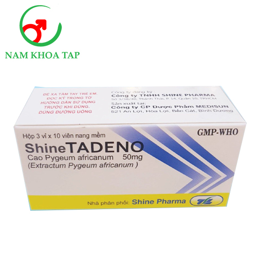 Shine Tadeno - Thuốc điều trị bệnh phì đại tuyến tiền liệt