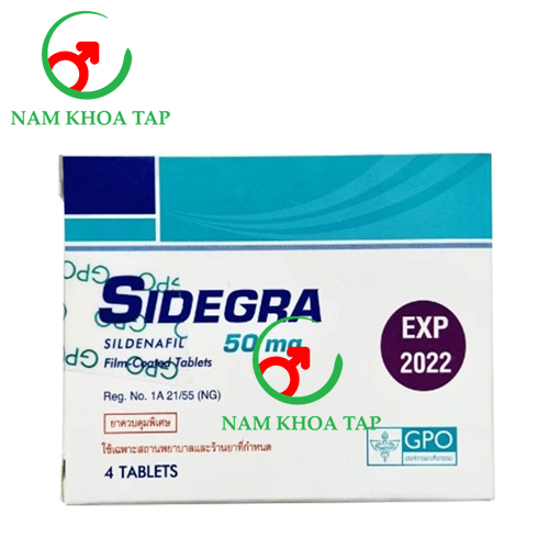 Sidegra 50mg - Thuốc điều trị rối loạn cương dương hiệu quả
