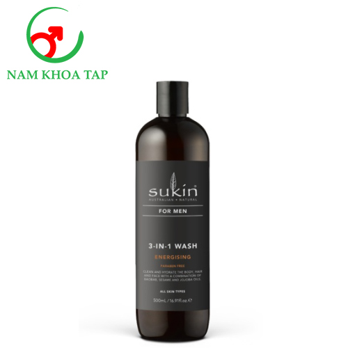 Sữa tắm dành cho nam Sukin For Men Body Wash 500ml