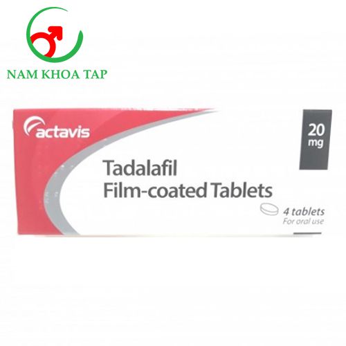 Tadalafil Actavis 20mg - Thuốc điều trị rối loạn cương dương