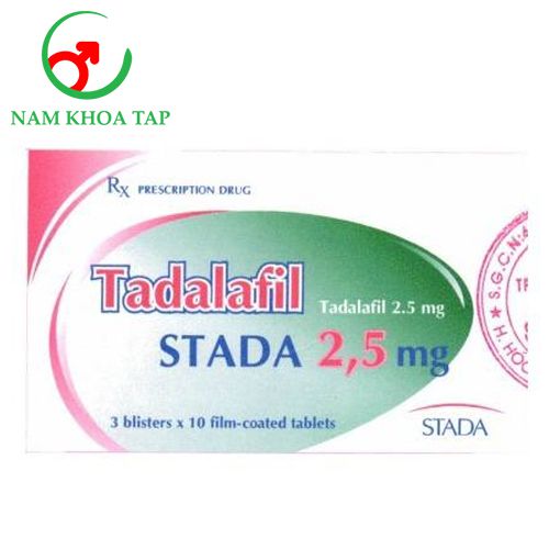 Tadalafil Stada 2,5mg - Thuốc trị rối loạn cương dương, xuất tinh sớm