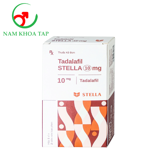 Tadalafil Stella 10mg - Điều trị rối loạn cương dương với tác dụng kích thích tình dục