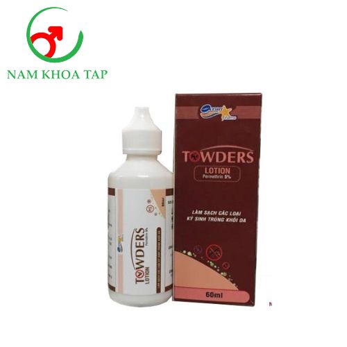 Towders Lotion 60ml Ocean Pharma - Điều trị tình trạng lở ghẻ, kí sinh trùng trên da